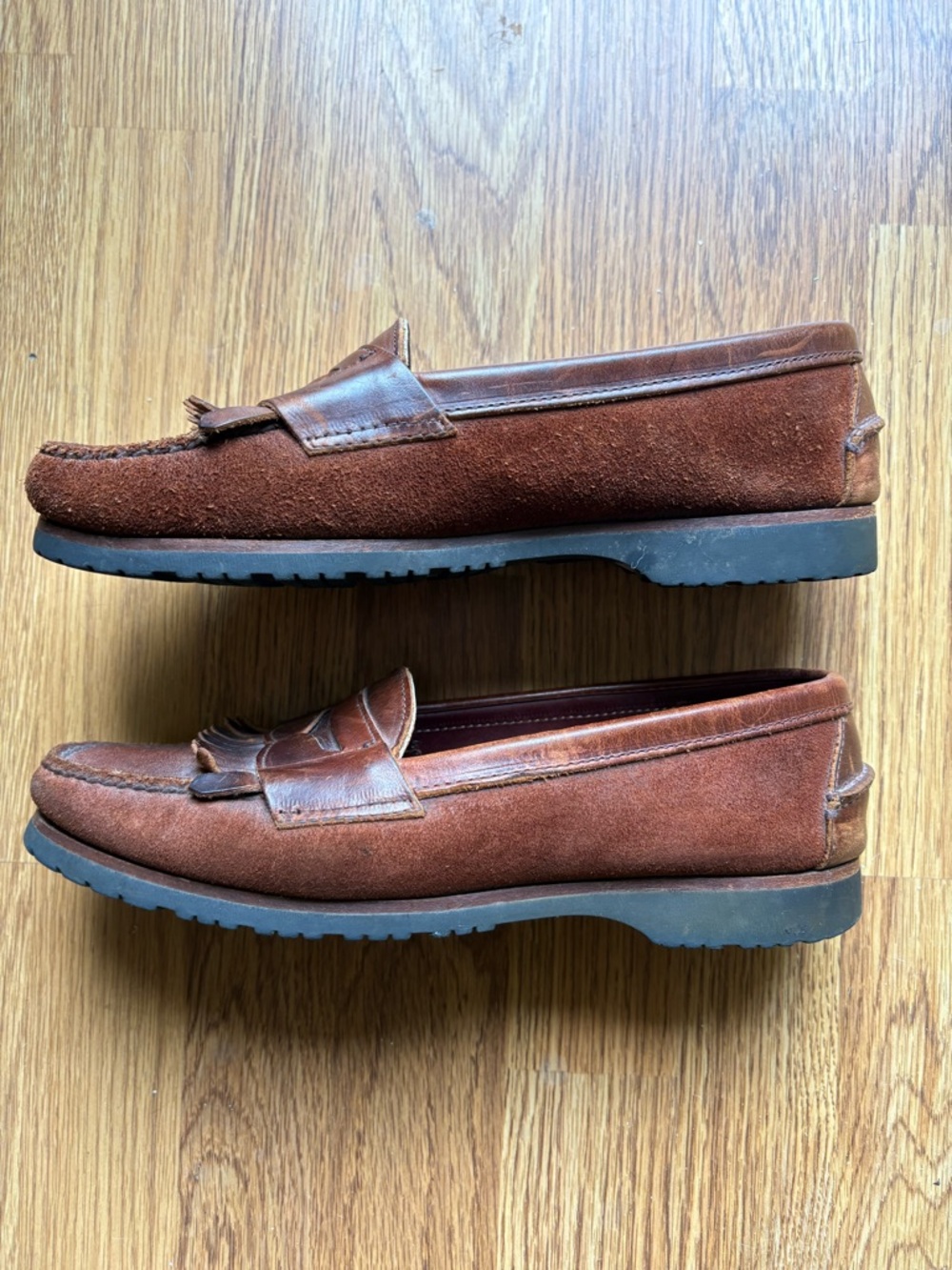 Men’s Vintage Cole Haan Vibram Leather Loafers Size 10 - Picture 3 of 12
